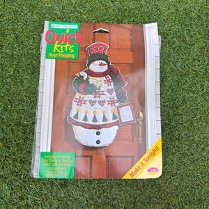 Daisy Kingdom Quick Kits Door Hanging Snowman Craft Kit‎ New Sealed